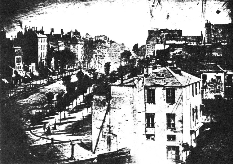 Ил. 2.13. Л. Дагерр (Франция). Бульвар в Париже. 1839