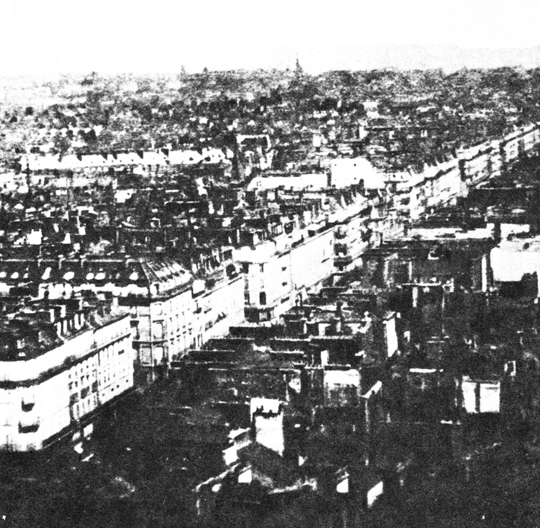 Ил. 2.14. Надар (Франция). Вид на Париж с воздушного шара. 1859